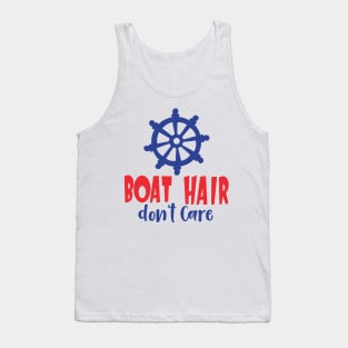 Boat Hair Don't Care, Boat's Wheel, Ship's Wheel Tank Top